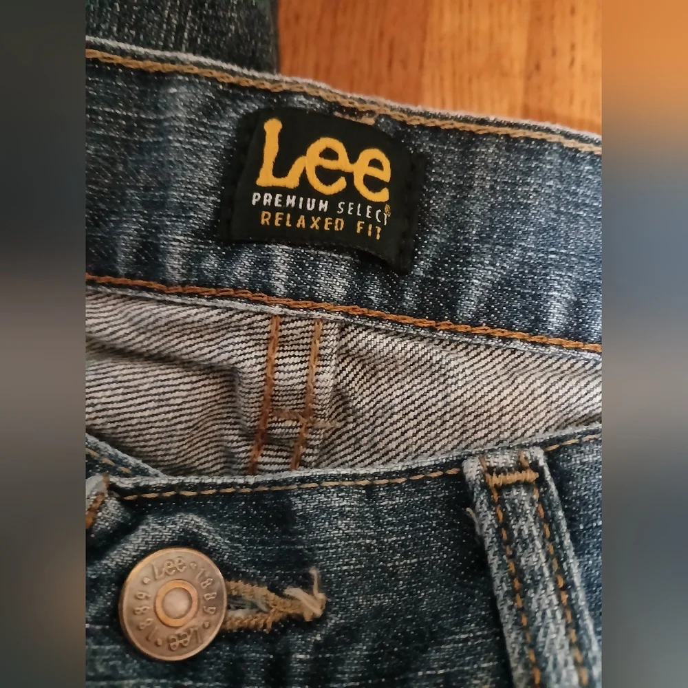 LEE Premium Select Relaxed Fit Straight Leg‎ Mens Jeans 34x30 - Picture 6 of 7
